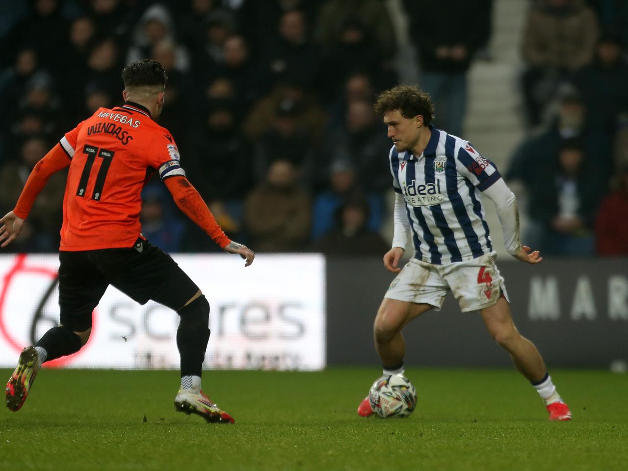 Callum Styles in action against Sheffield Wednesday