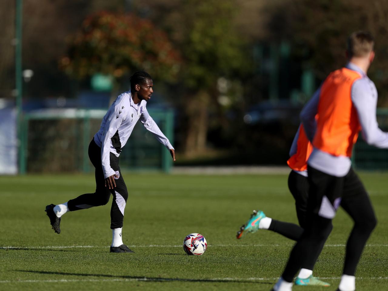 Albion players in training.