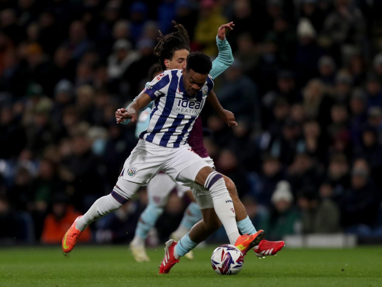 Grady Diangana in action against Burnley 