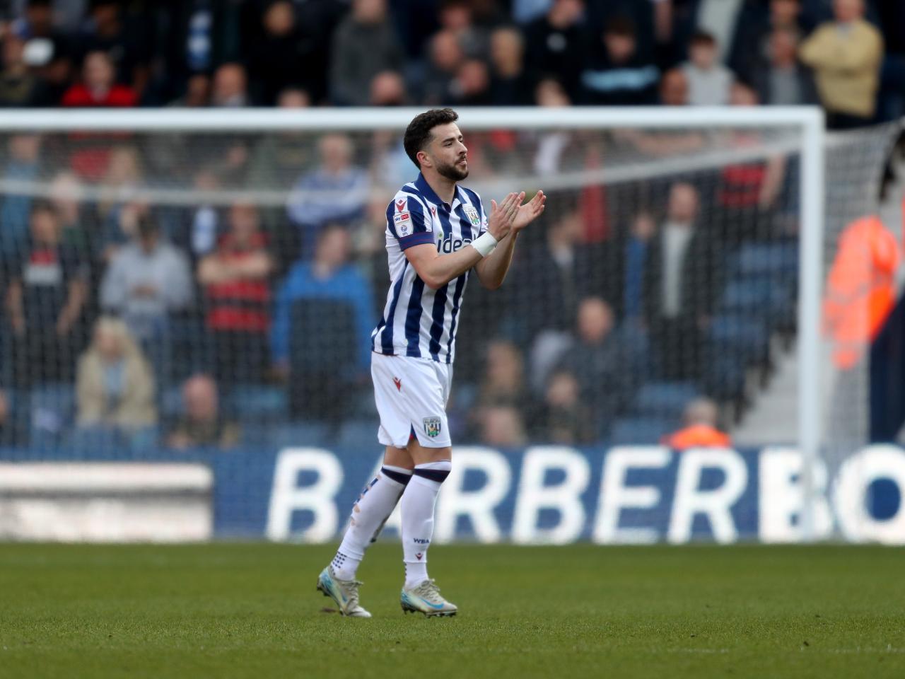 Mikey Johnston applauds Albion fans against QPR 