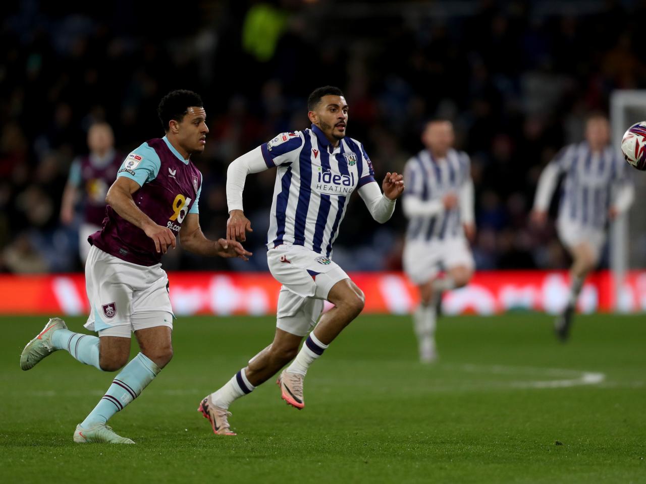 Karlan Grant in action against Burnley