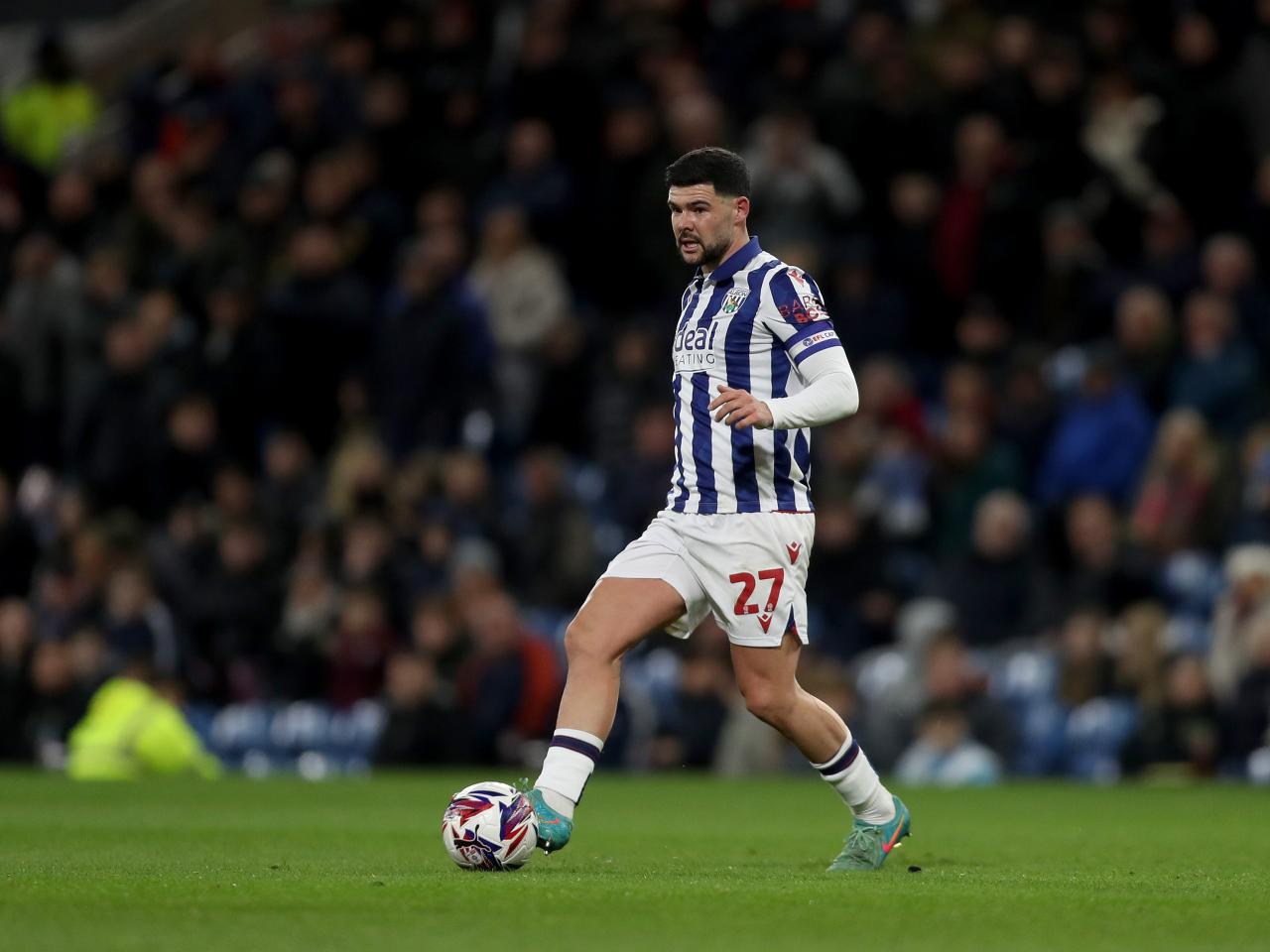 Alex Mowatt in action against Burnley 