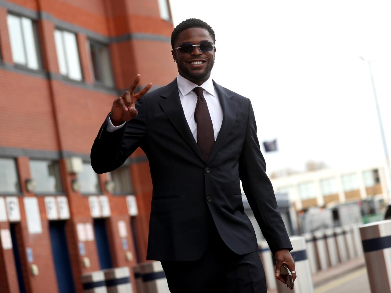 Josh Maja arriving in a suit to the end of season awards dinner at The Hawthorns