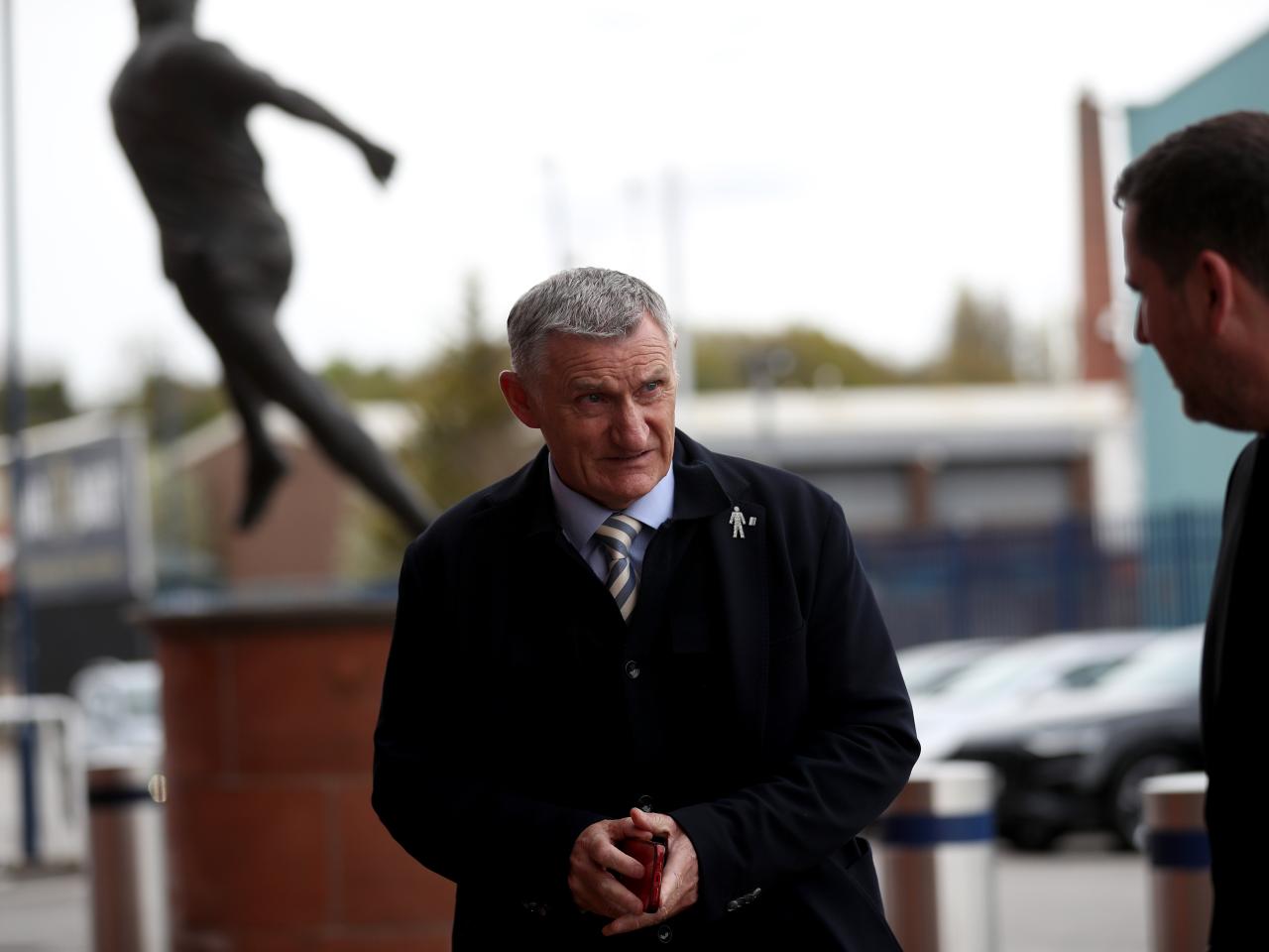 Tony Mowbray arriving at The Hawthorns for the end of season awards dinner 