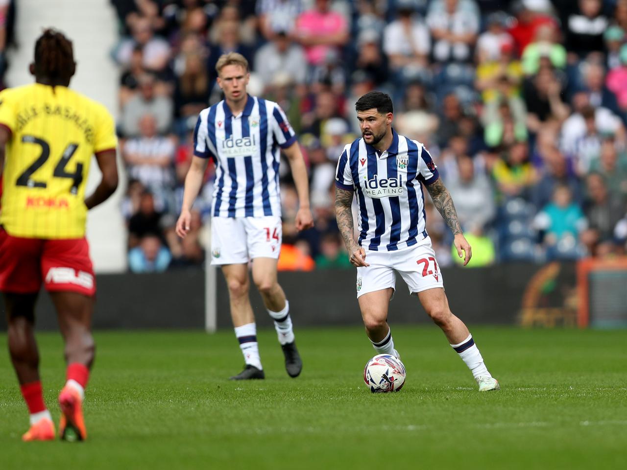 Alex Mowatt on the ball against Watford