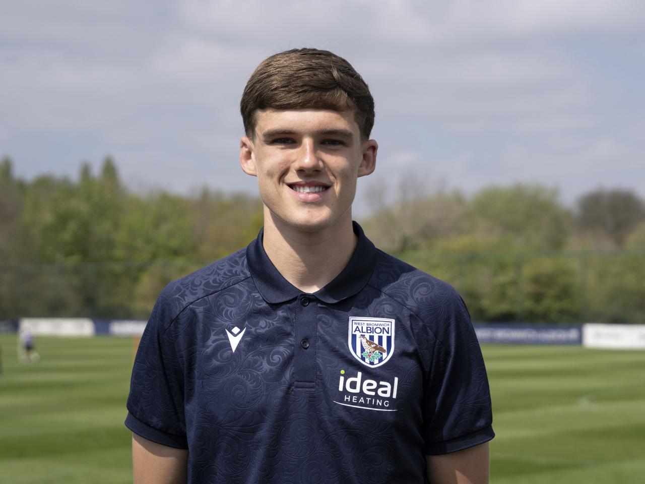 A photo of young midfielder Matt Crowther at the Albion training ground