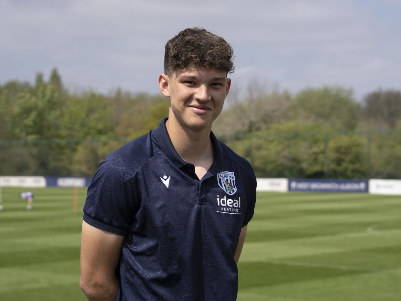 A photo of young defender Noah DuPont at the Albion training ground