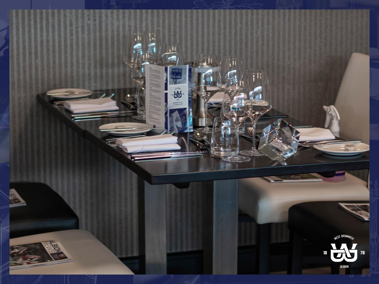 Table layout in The Darren Moore Suite