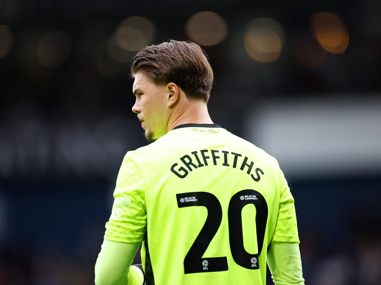 Josh Griffiths in action against Luton Town