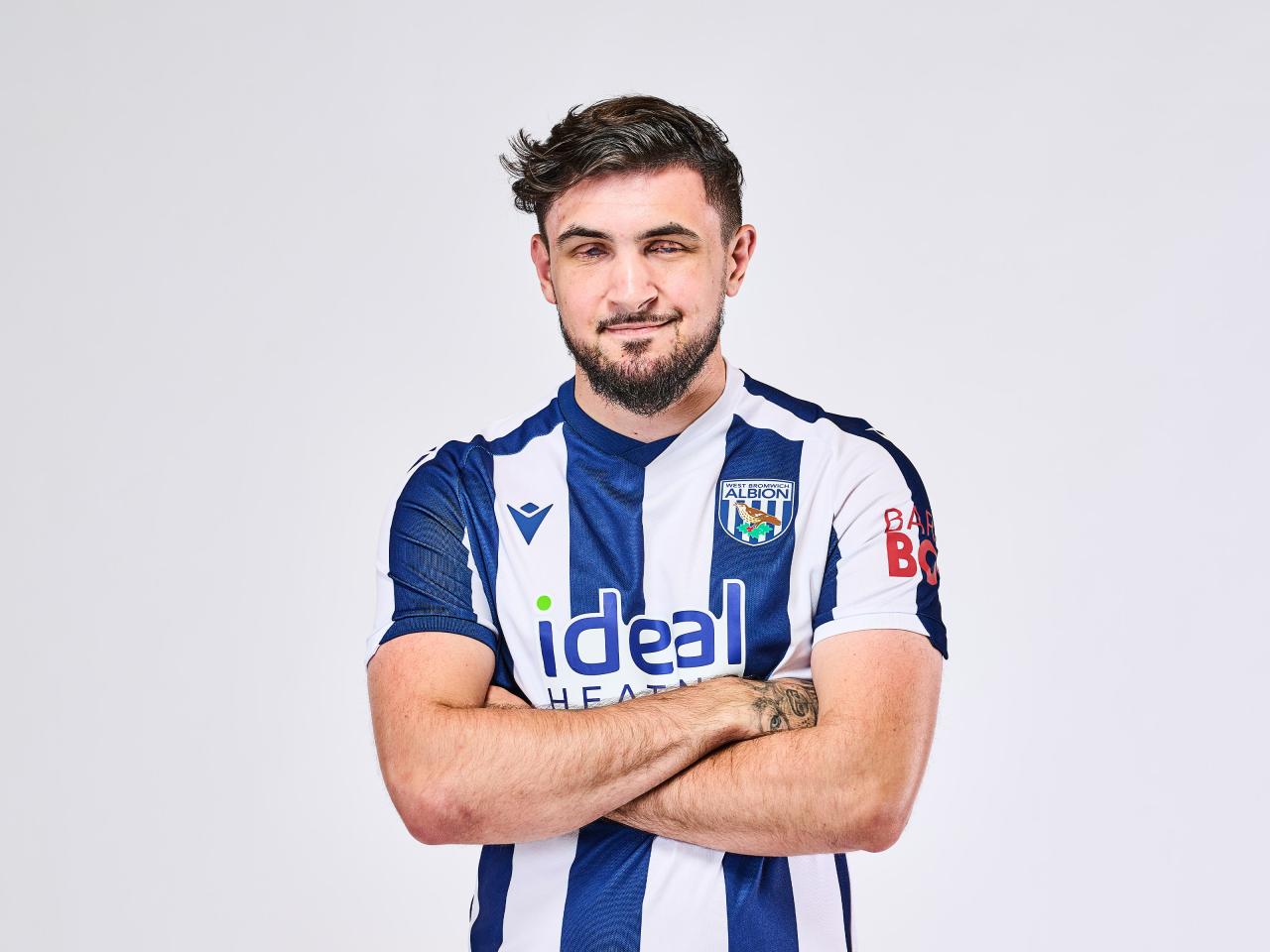 2025/26 Home Kit worn by WBA Blind Team Player Kieran Clarke