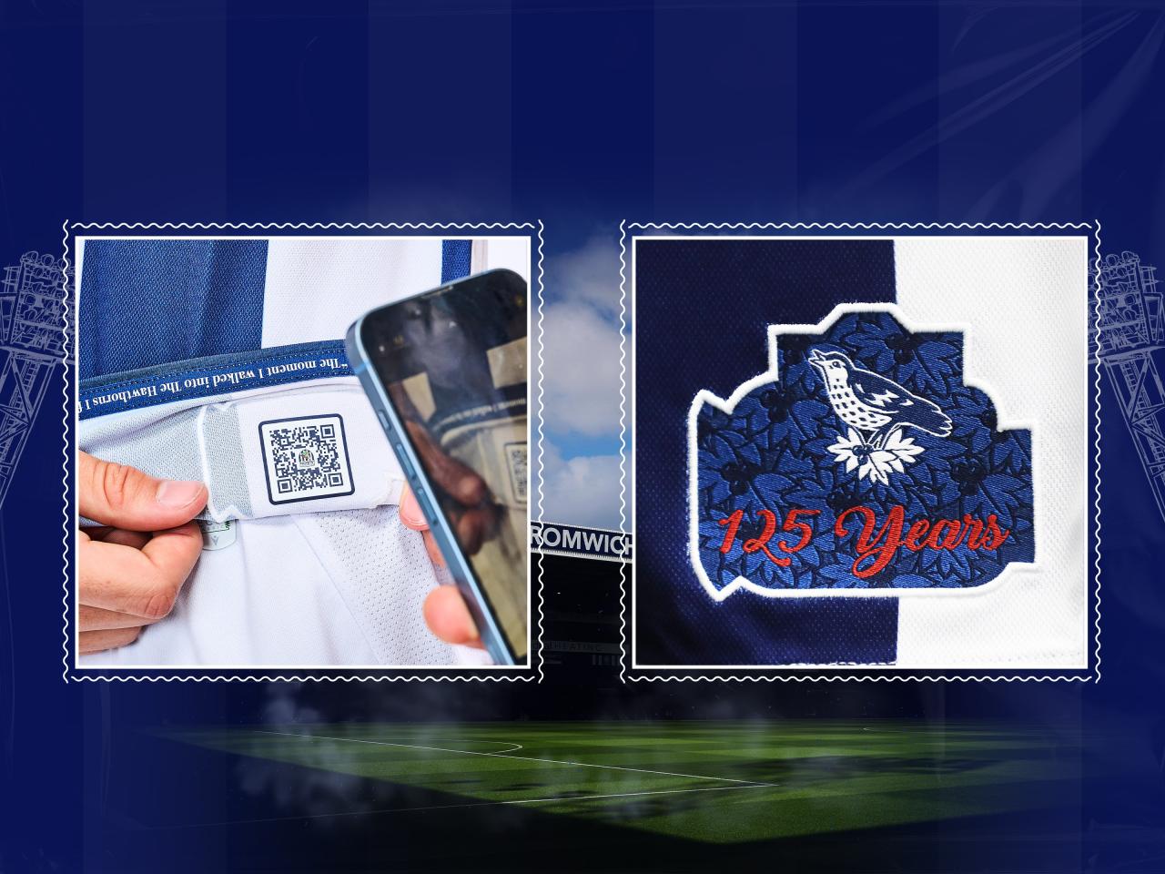 2025/26 Home Kit Close Up Images - QR Code and 125 Years