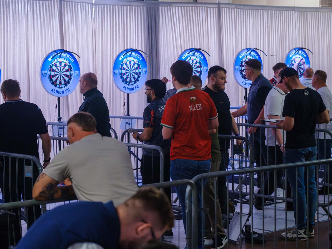 The atmosphere at our Darts Night at The Hawthorns.