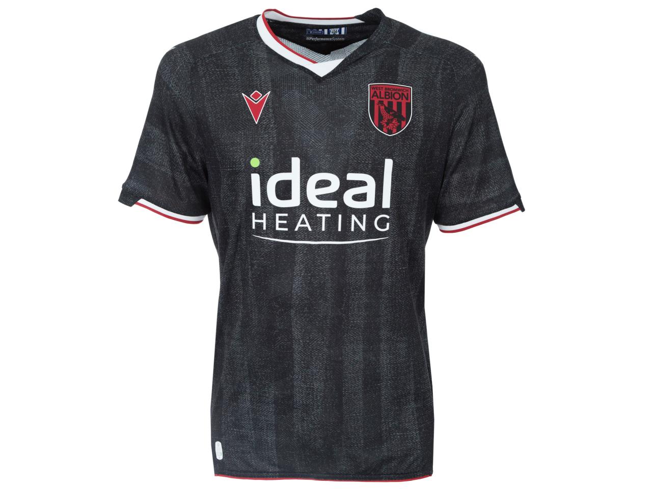 An image of Albion's black and red third shirt
