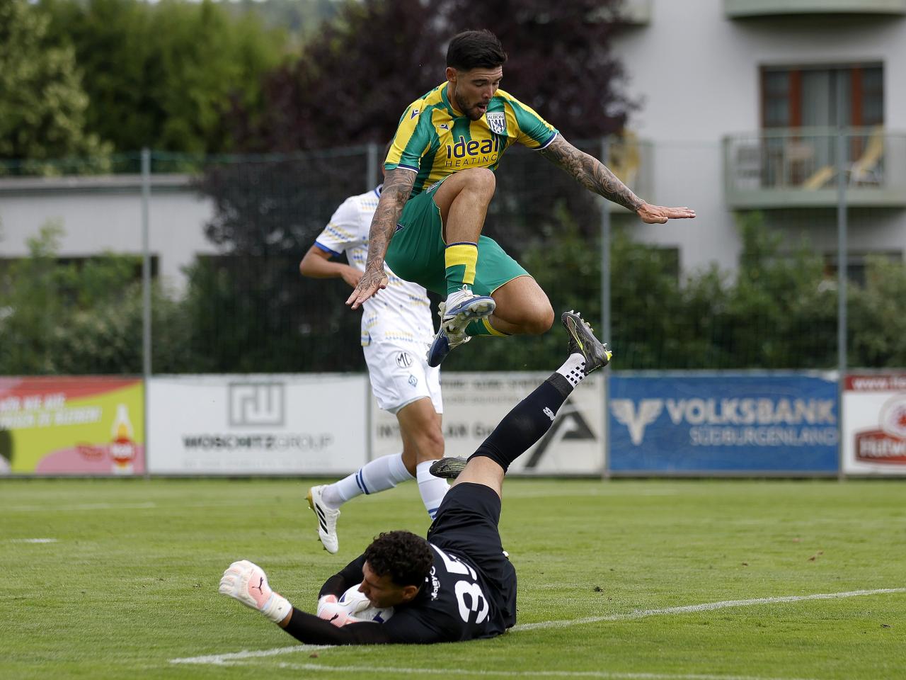 Alex Mowatt in action against Dynamo Kyiv in pre-season in Austria 