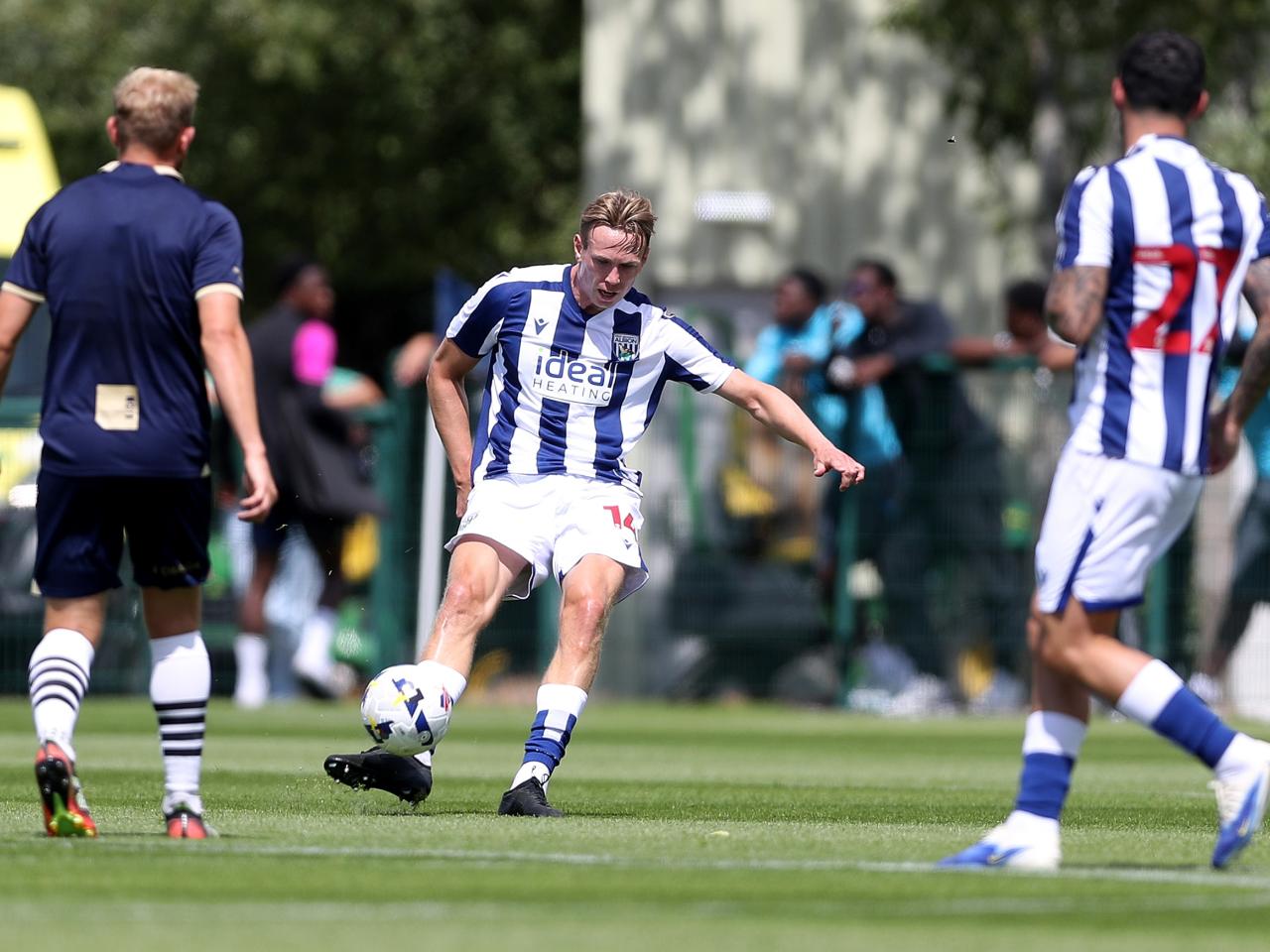 Torbjørn Heggem on the ball against Port Vale