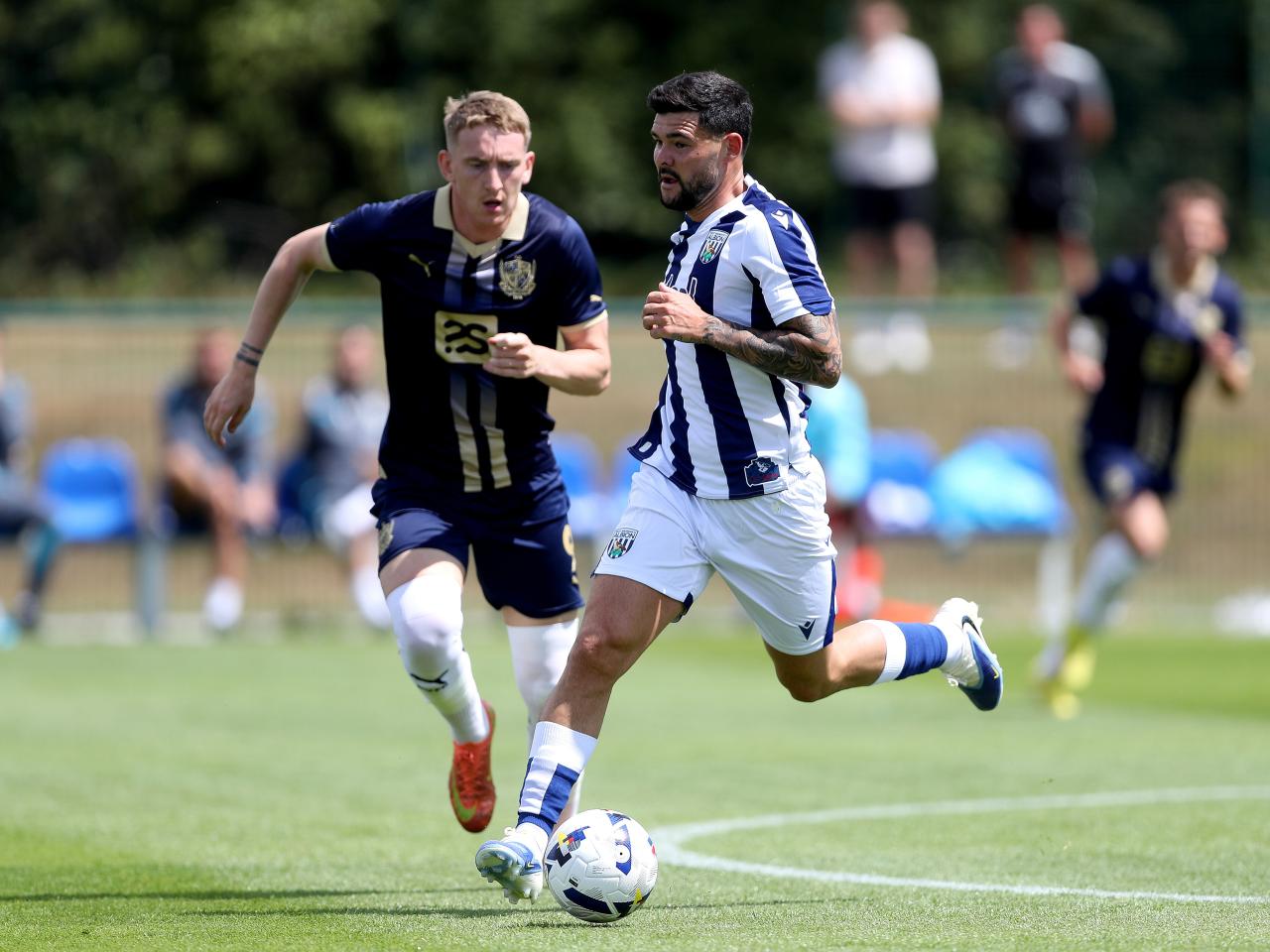 Alex Mowatt in action against Port Vale