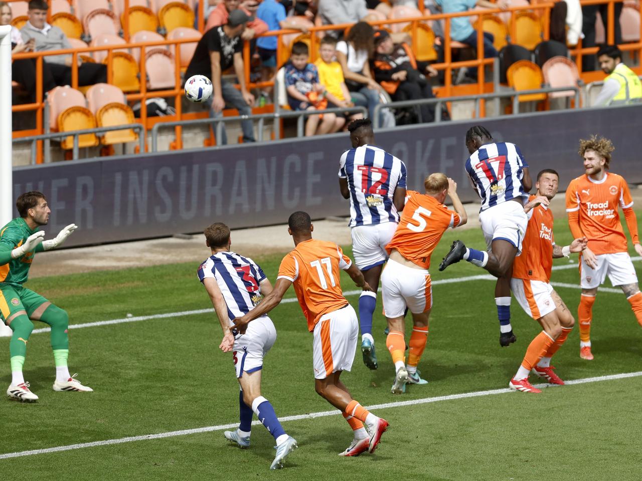 Ousmane Diakité heads home against Blackpool 