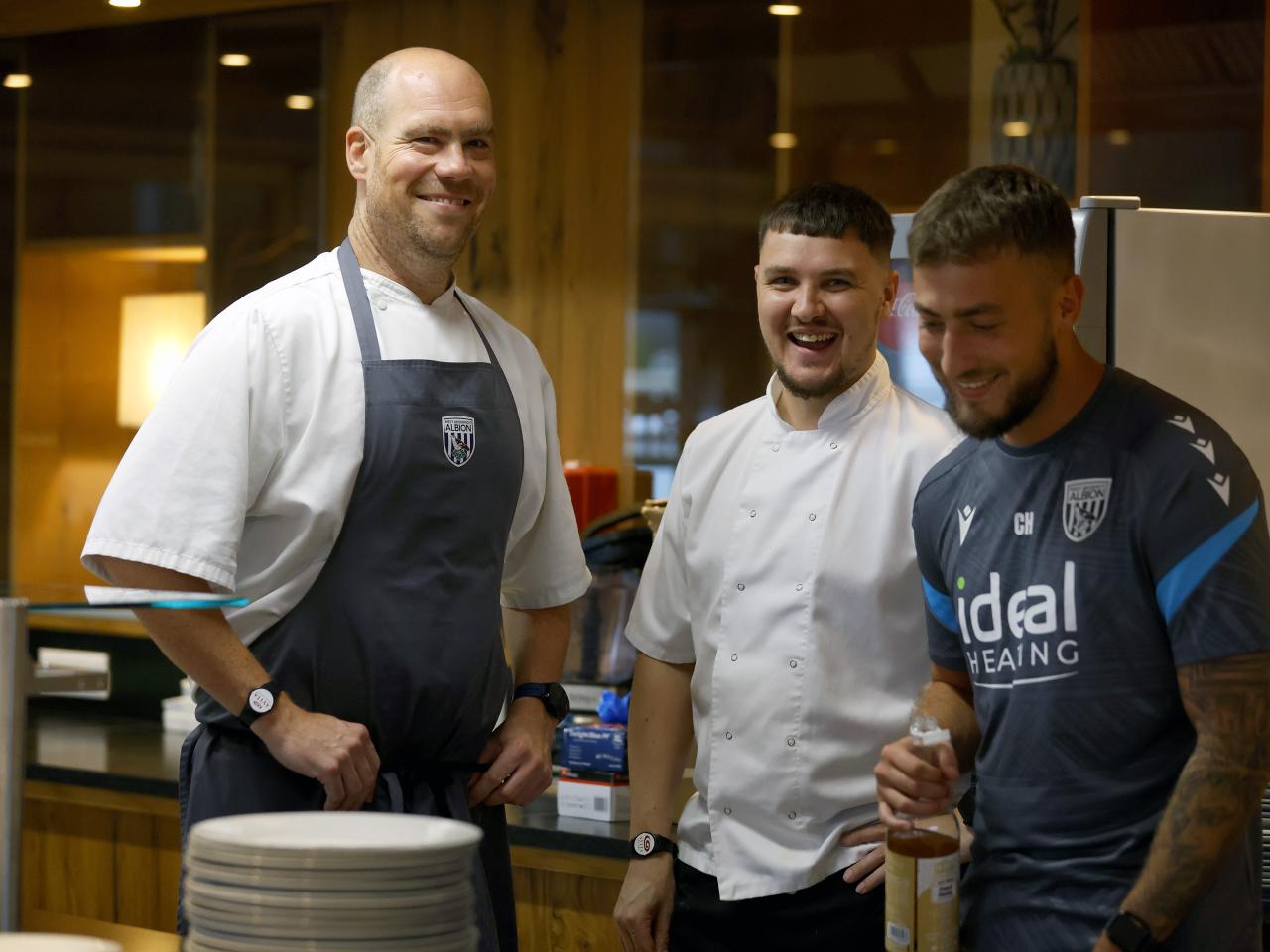 Two WBA chefs smiling in the kitchen at the hotel