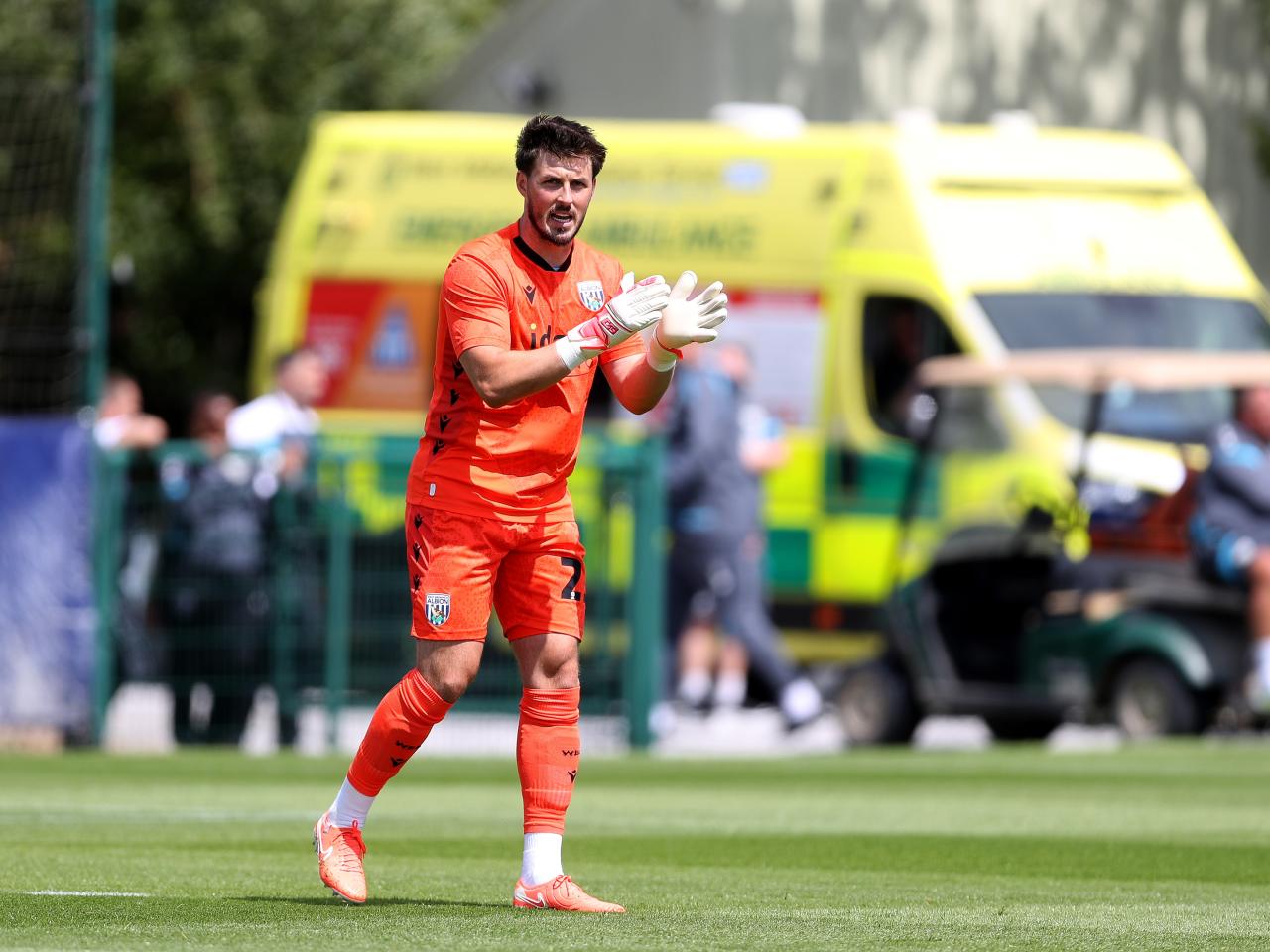 Joe Wildsmith in action against Port Vale