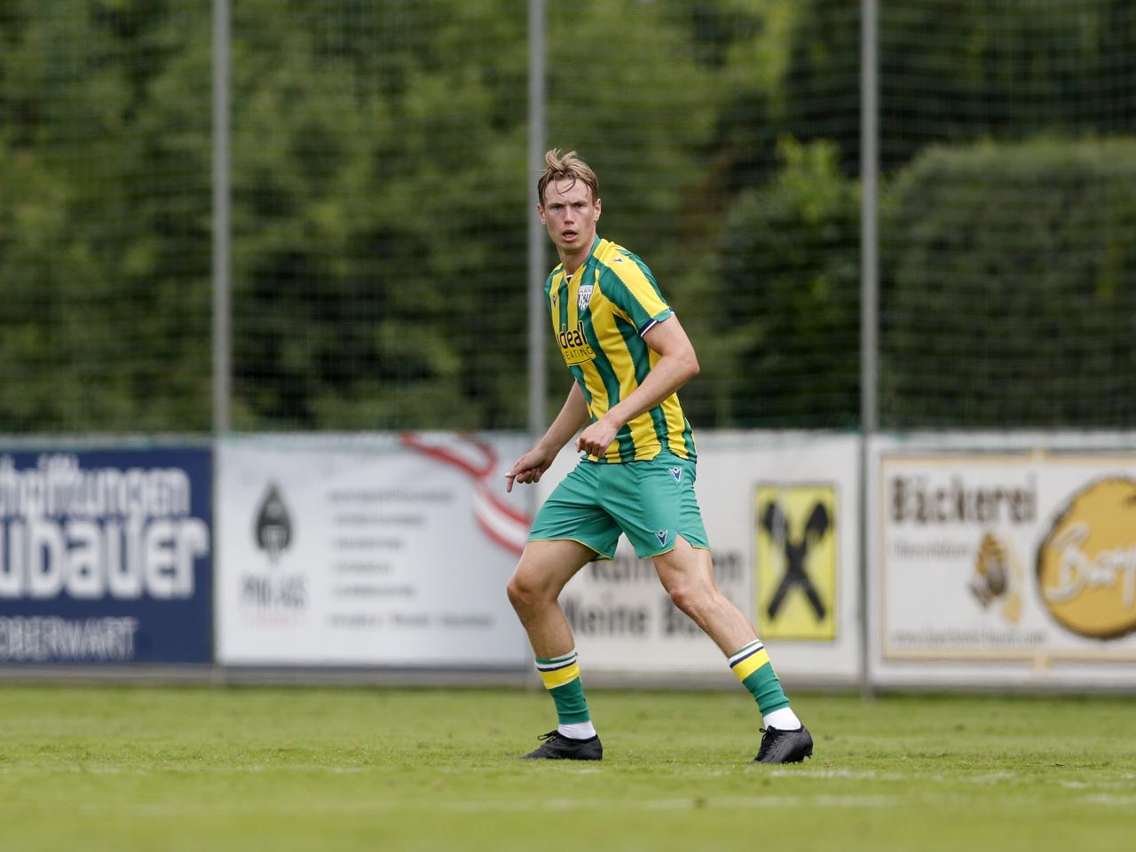 Torbjørn Heggem in action against Dynamo Kyiv in pre-season in Austria 