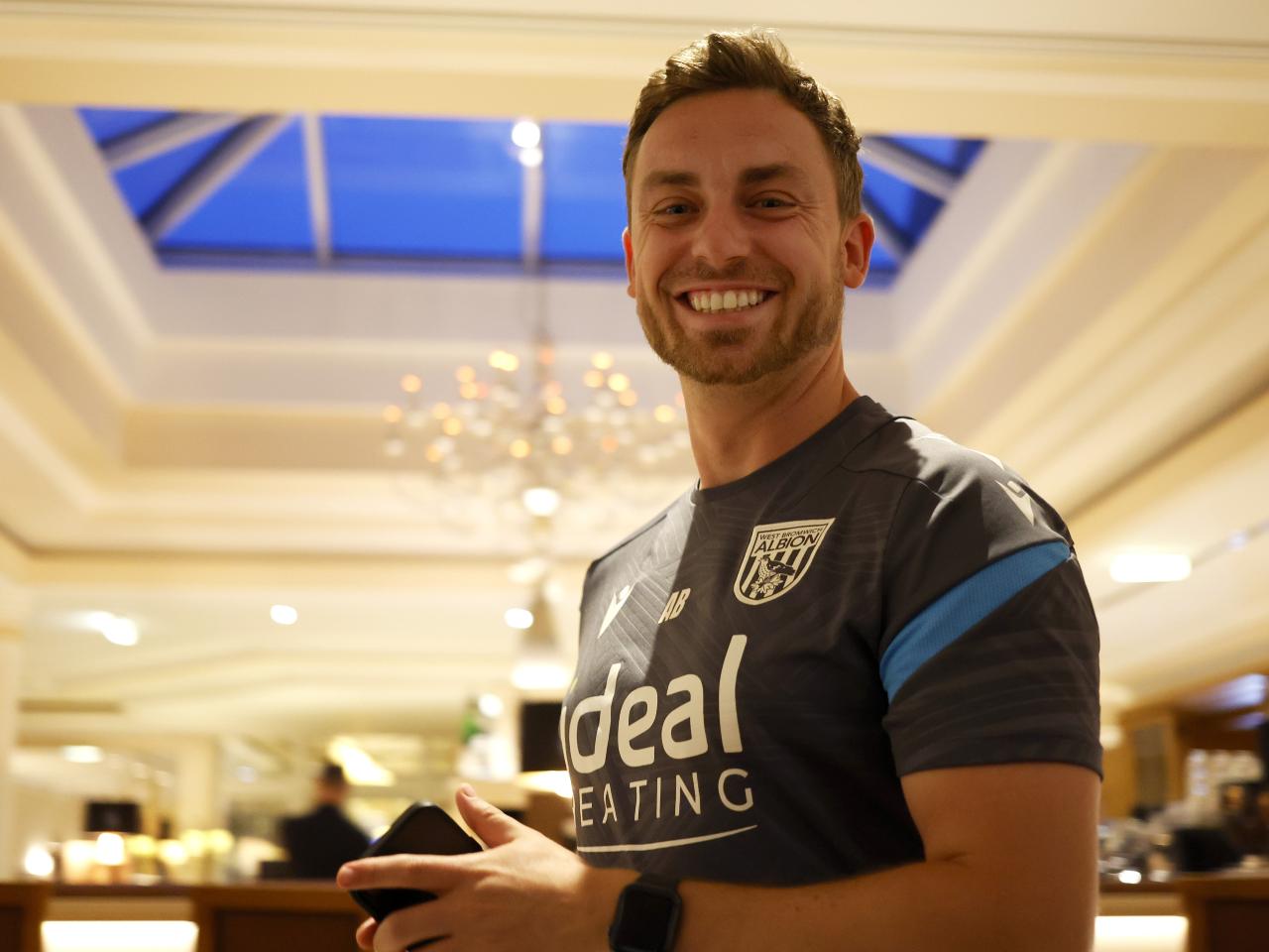 Albion physio Adam Bending smiling at the camera