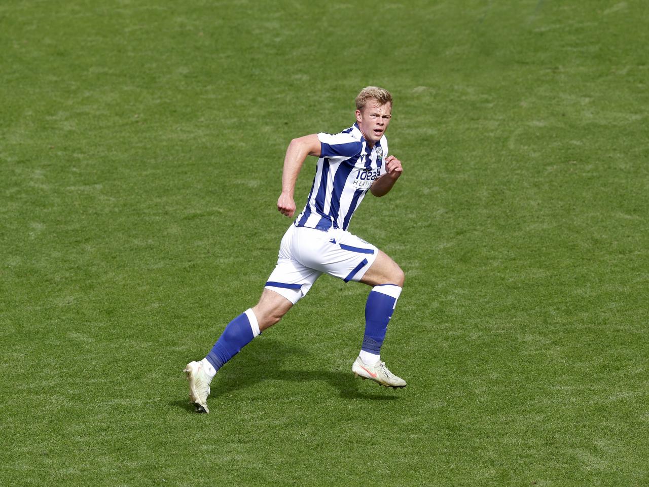 Aune Heggebø in action against Blackpool
