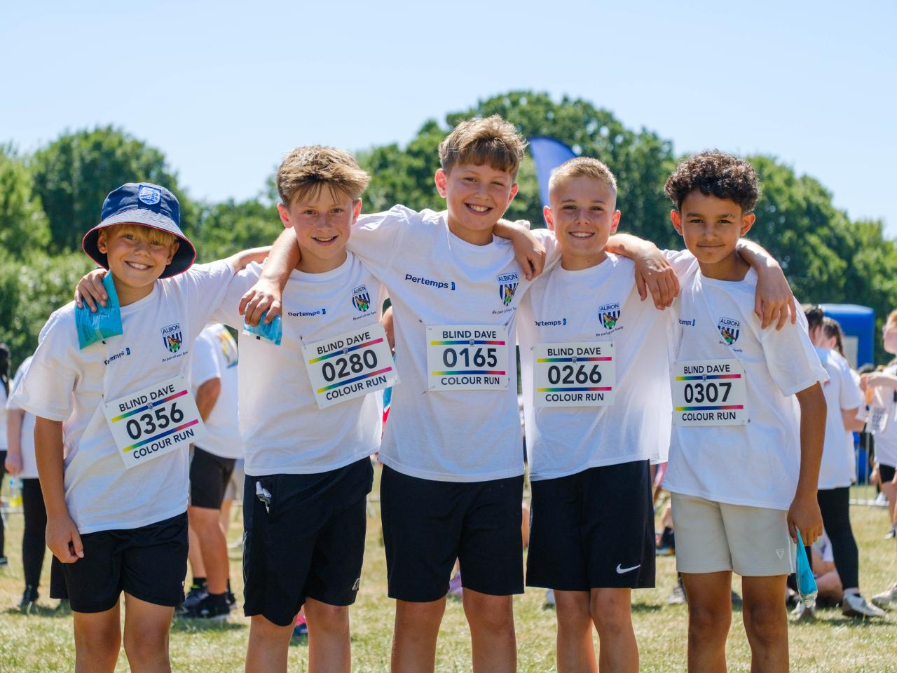 Members of our MJPL players (5), arm in arm.