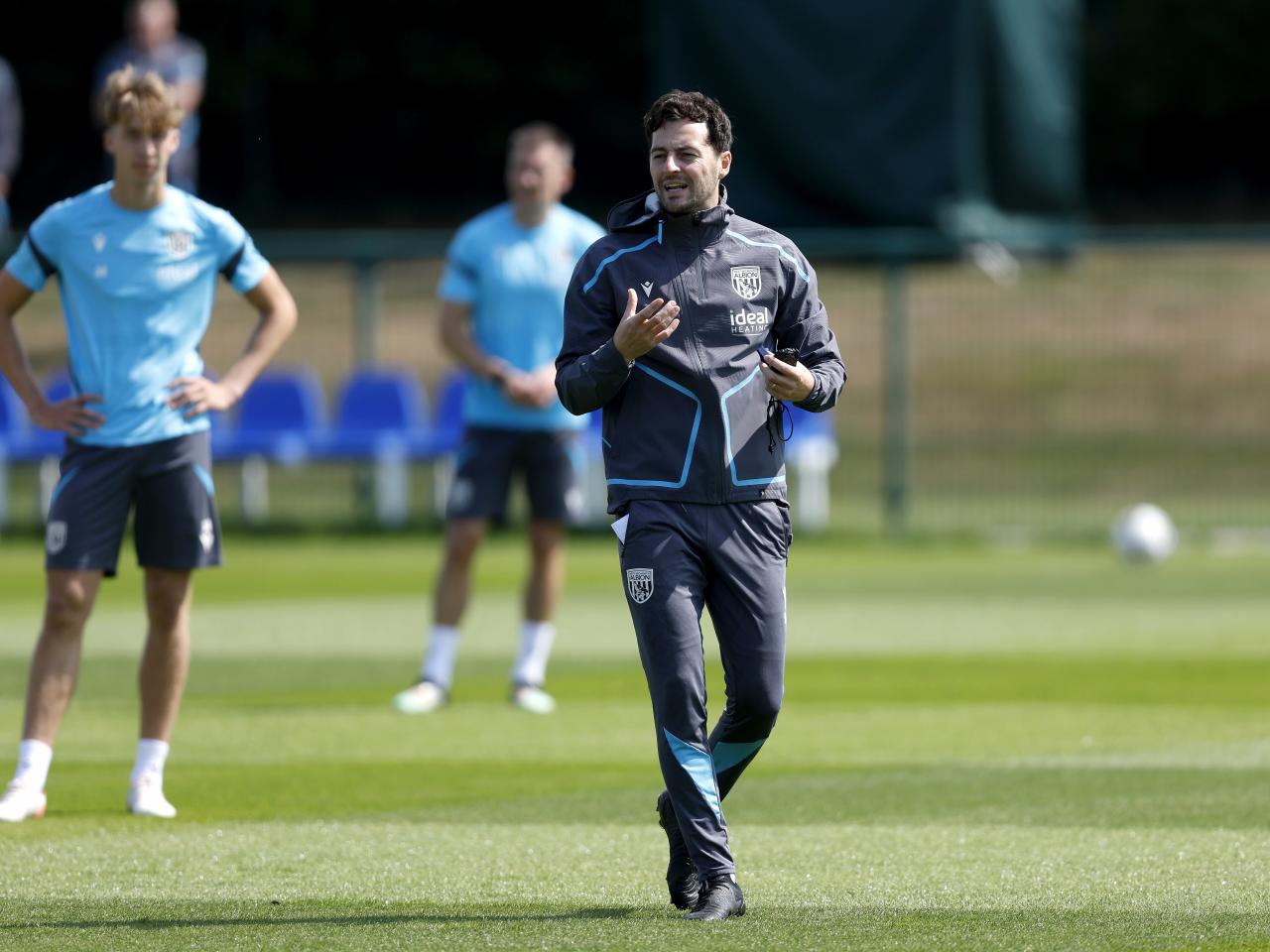 Albion players in training.
