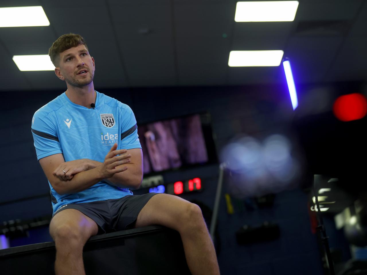 Chris Mepham is interviewed by WBA TV