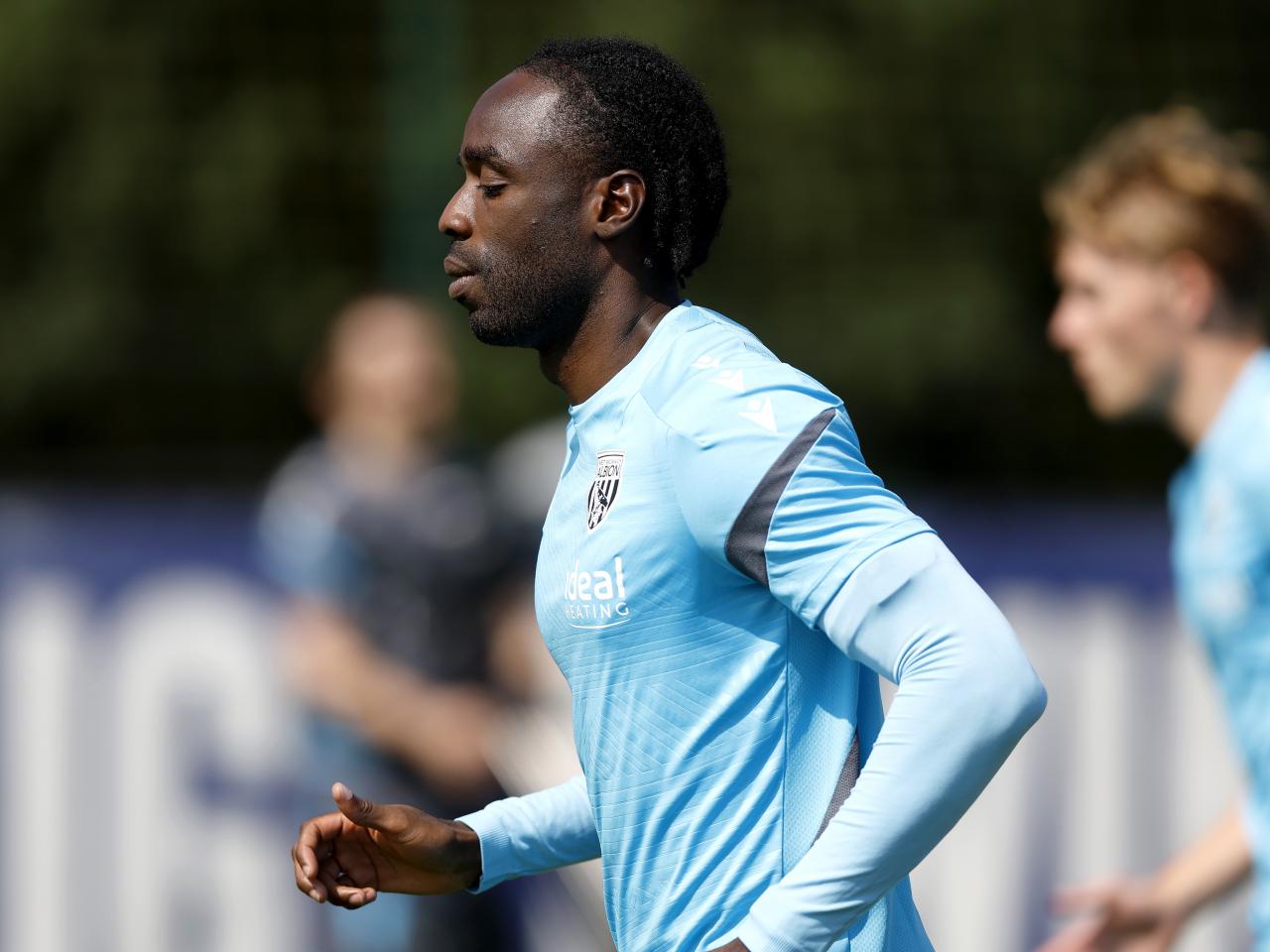 Albion players in training.