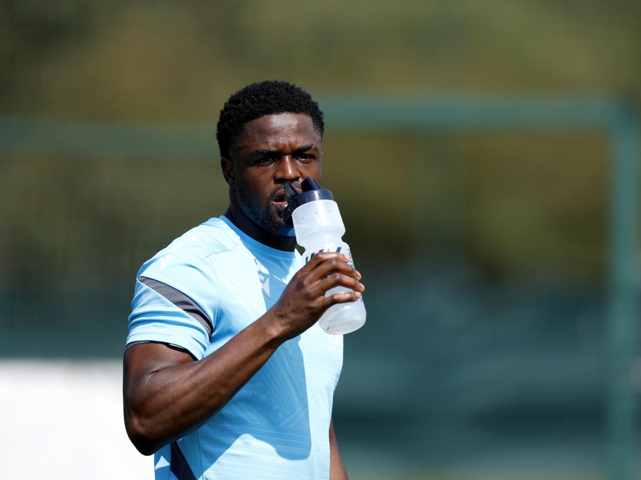 Albion players in training.