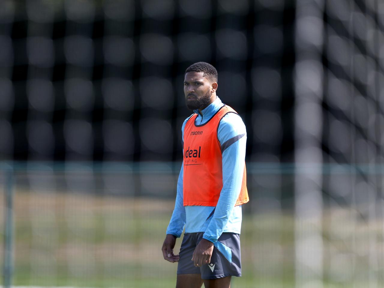 Albion players in training.