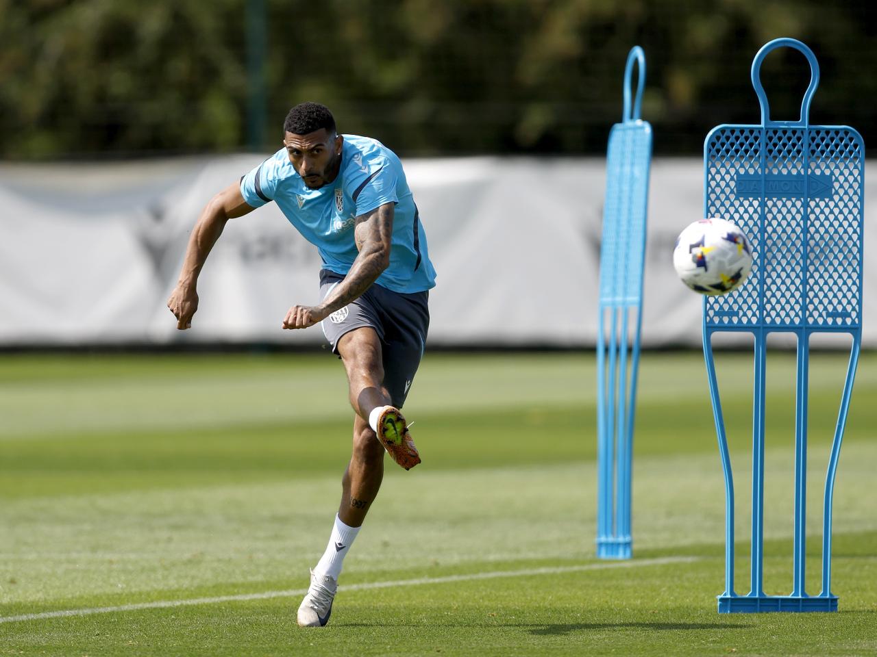 Albion players in training.