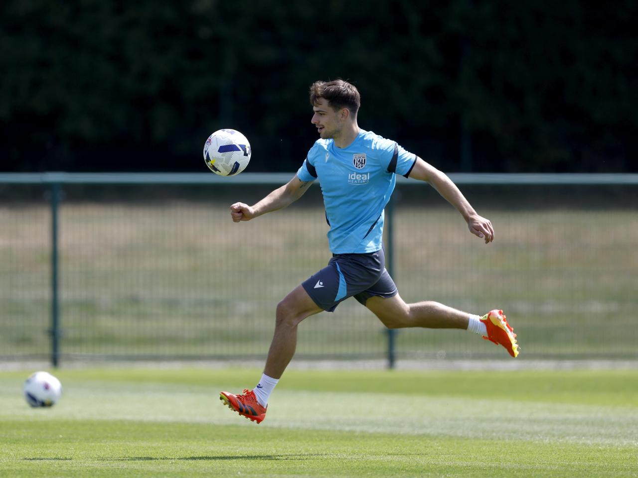 Albion players in training.