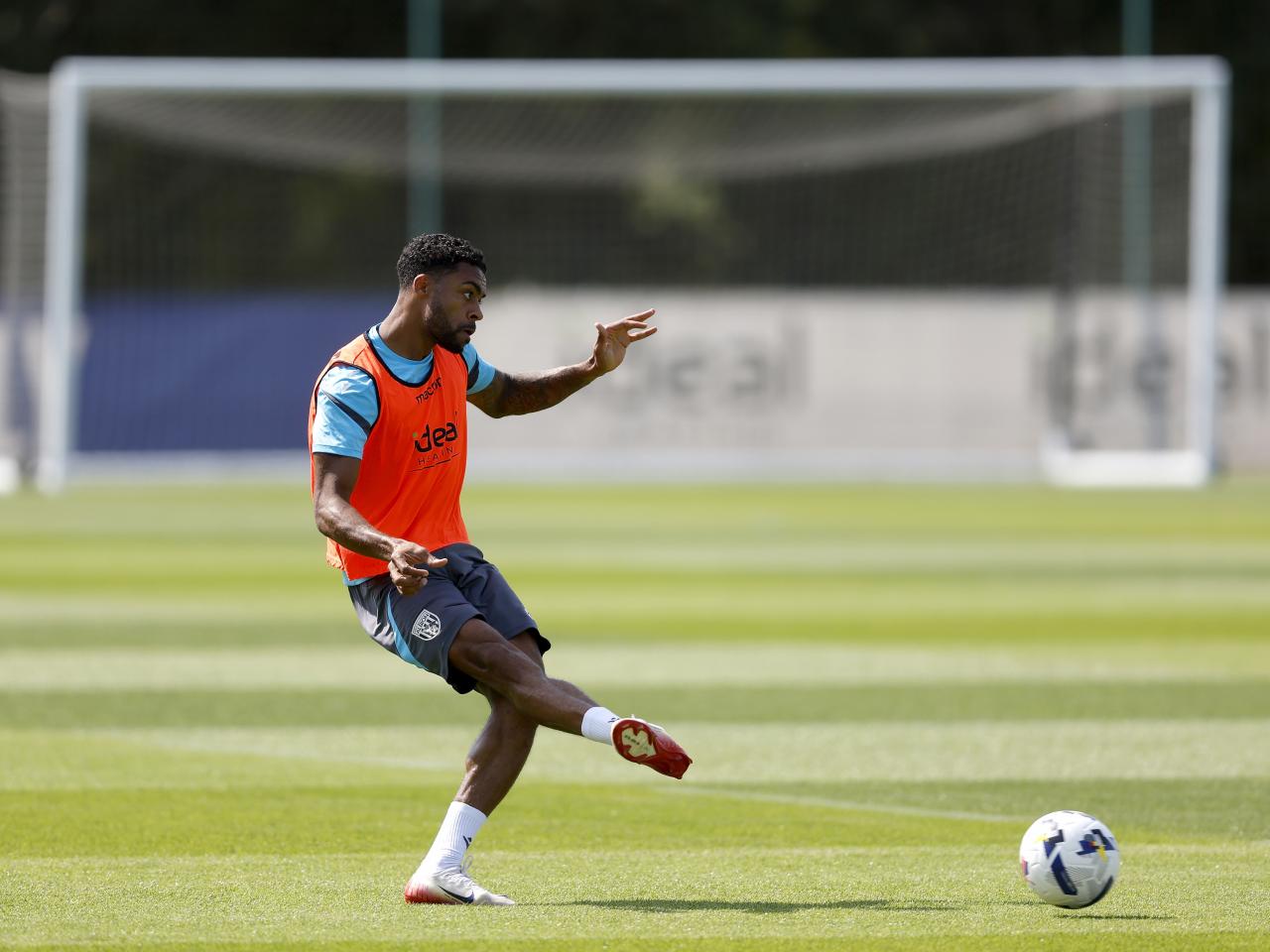 Albion players in training.