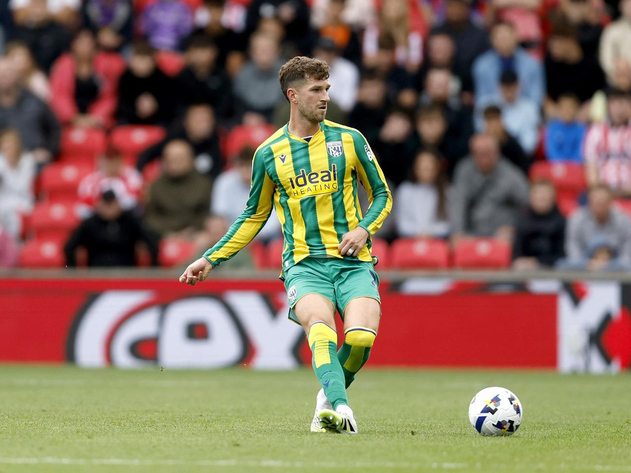 Chris Mepham in action against Stoke 