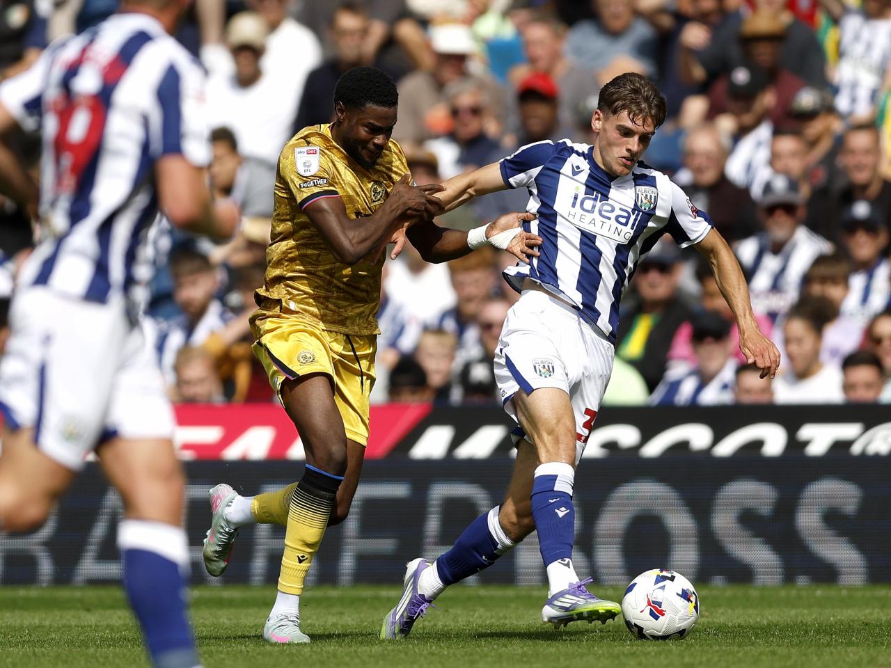 Tom Fellows in action against Blackburn 