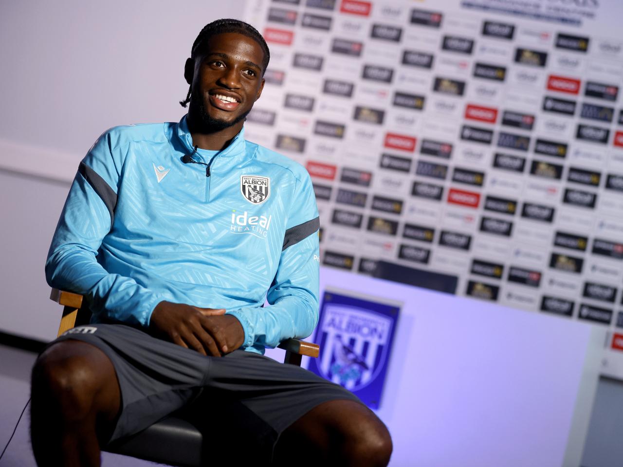 Samuel Iling-Junior being interviewed by WBA TV