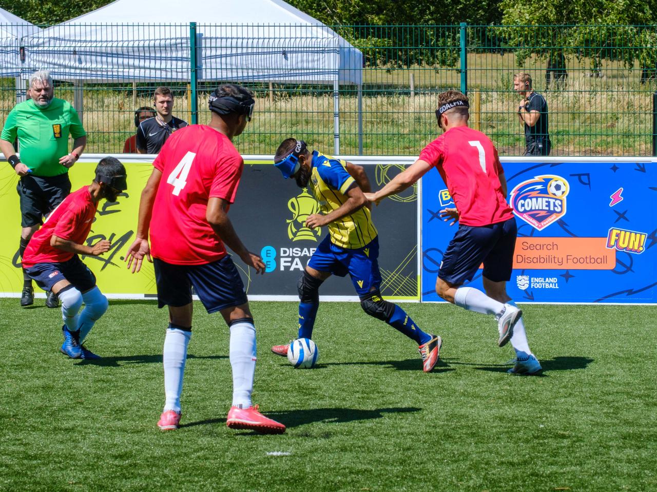 Eesa Amjid taking on a player from RNC.