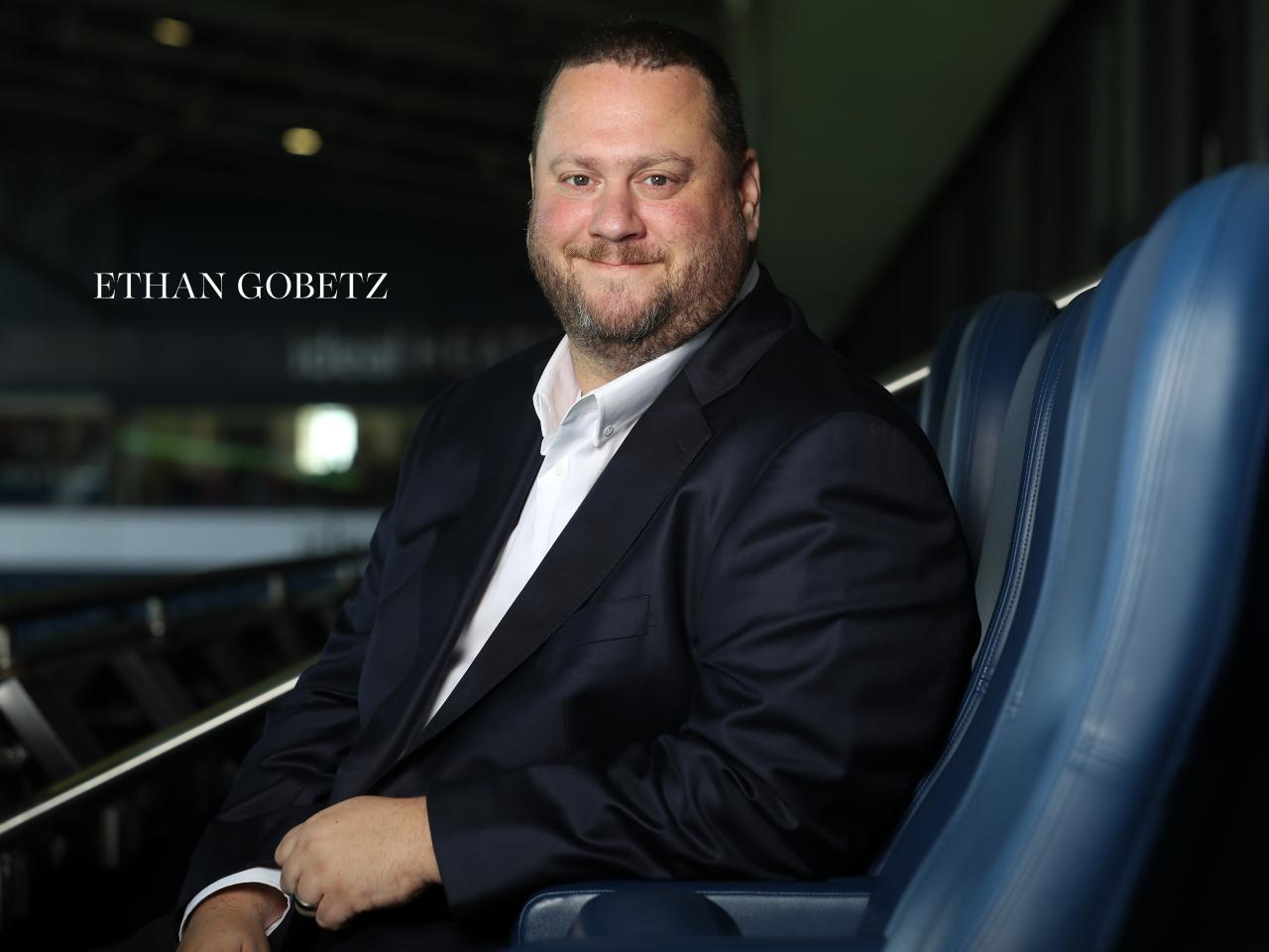 Ethan Gobetz smiling at the camera