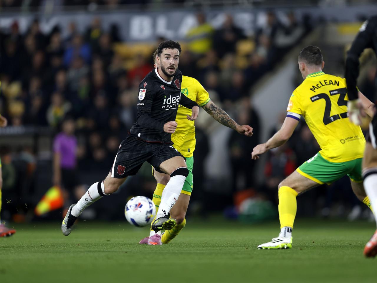 Mikey Johnston on the ball against Norwich 