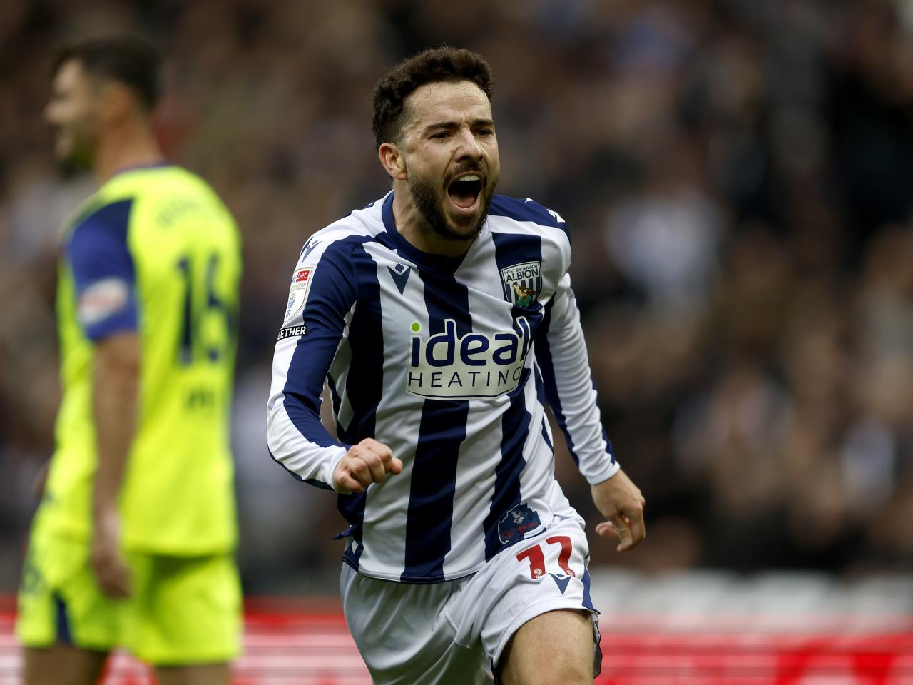 Mikey Johnston celebrates scoring against PNE