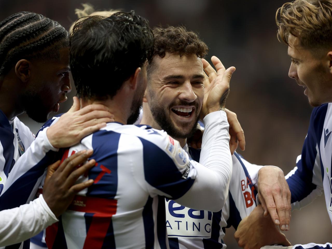 Mikey Johnston celebrates scoring against PNE with team-mates