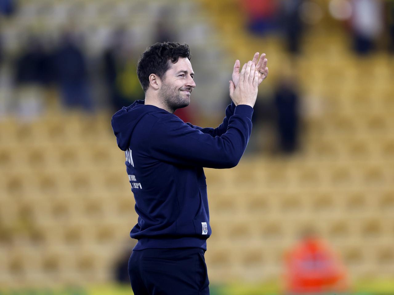 Ryan Mason applauds WBA fans after beating Norwich