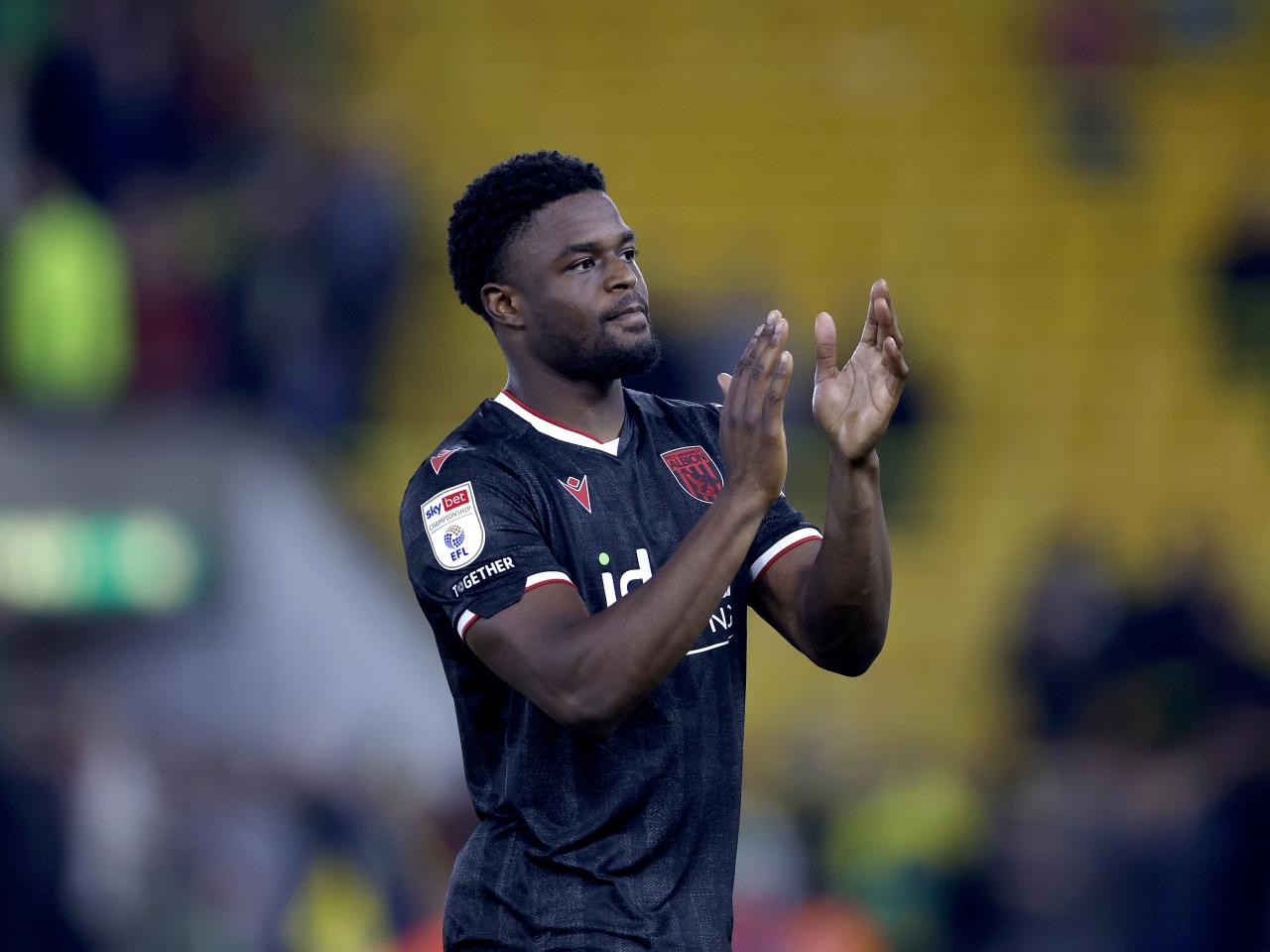 Josh Maja applauds WBA fans after beating Norwich