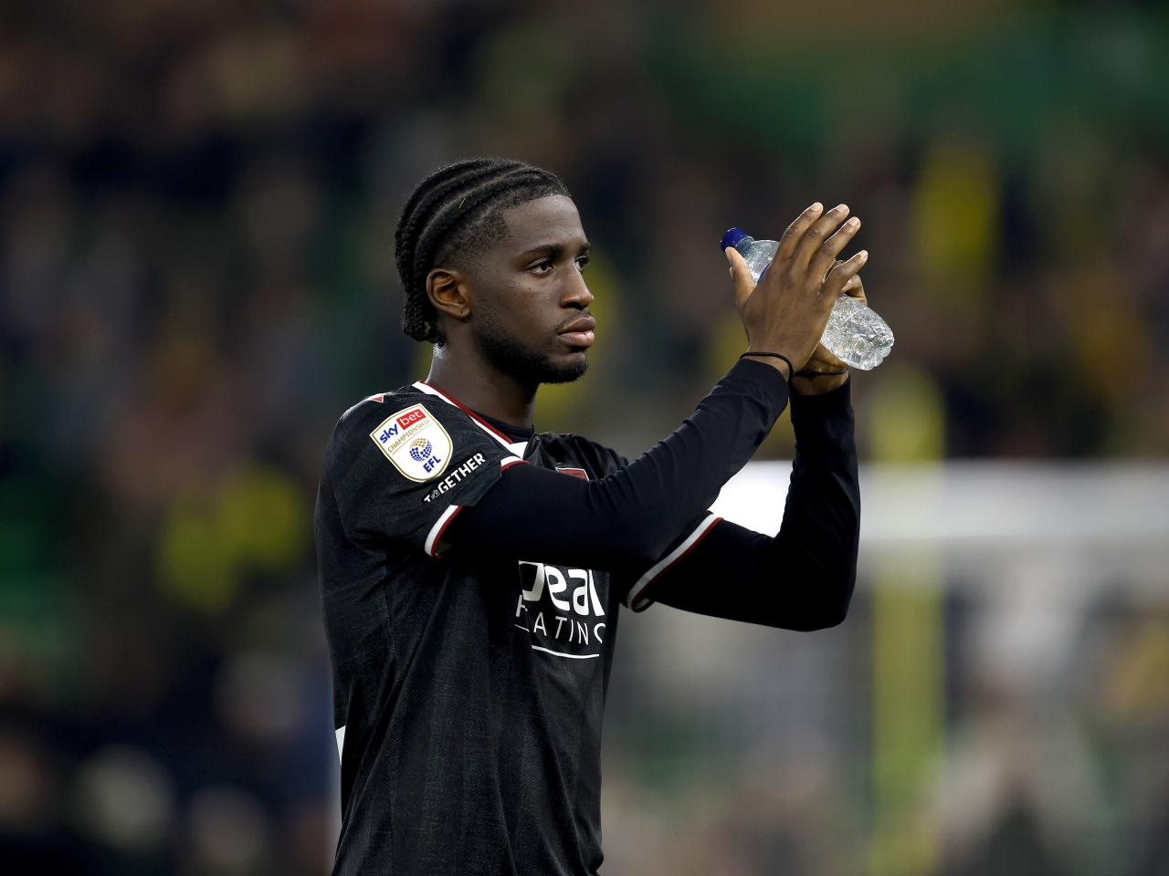 Samuel Iling-Junior applauds WBA fans after beating Norwich