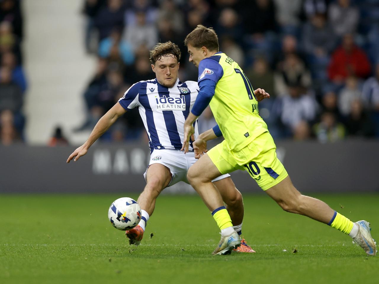 Callum Styles in action against PNE