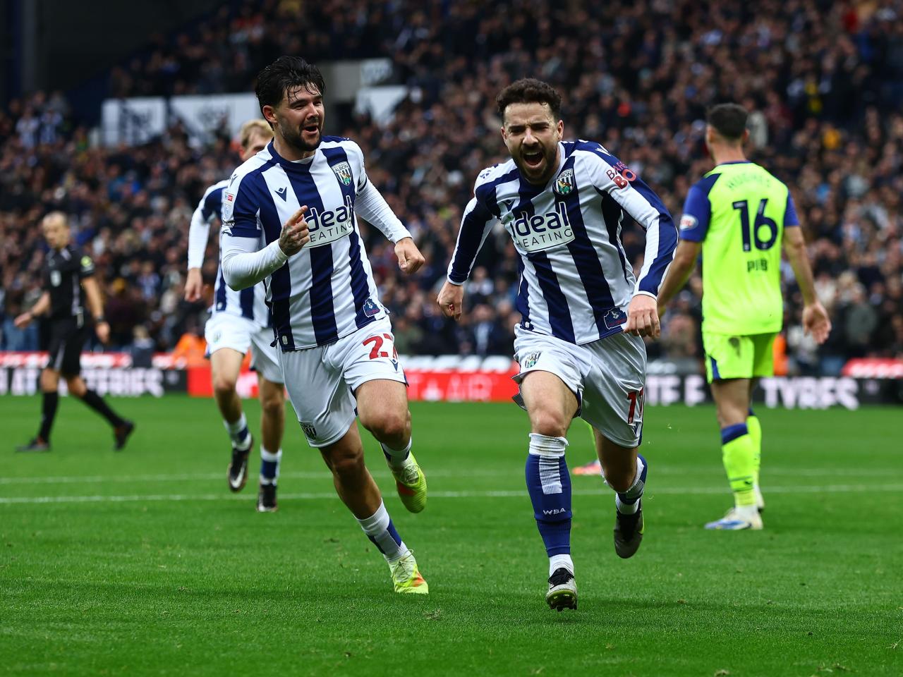 Mikey Johnston celebrates scoring against PNE