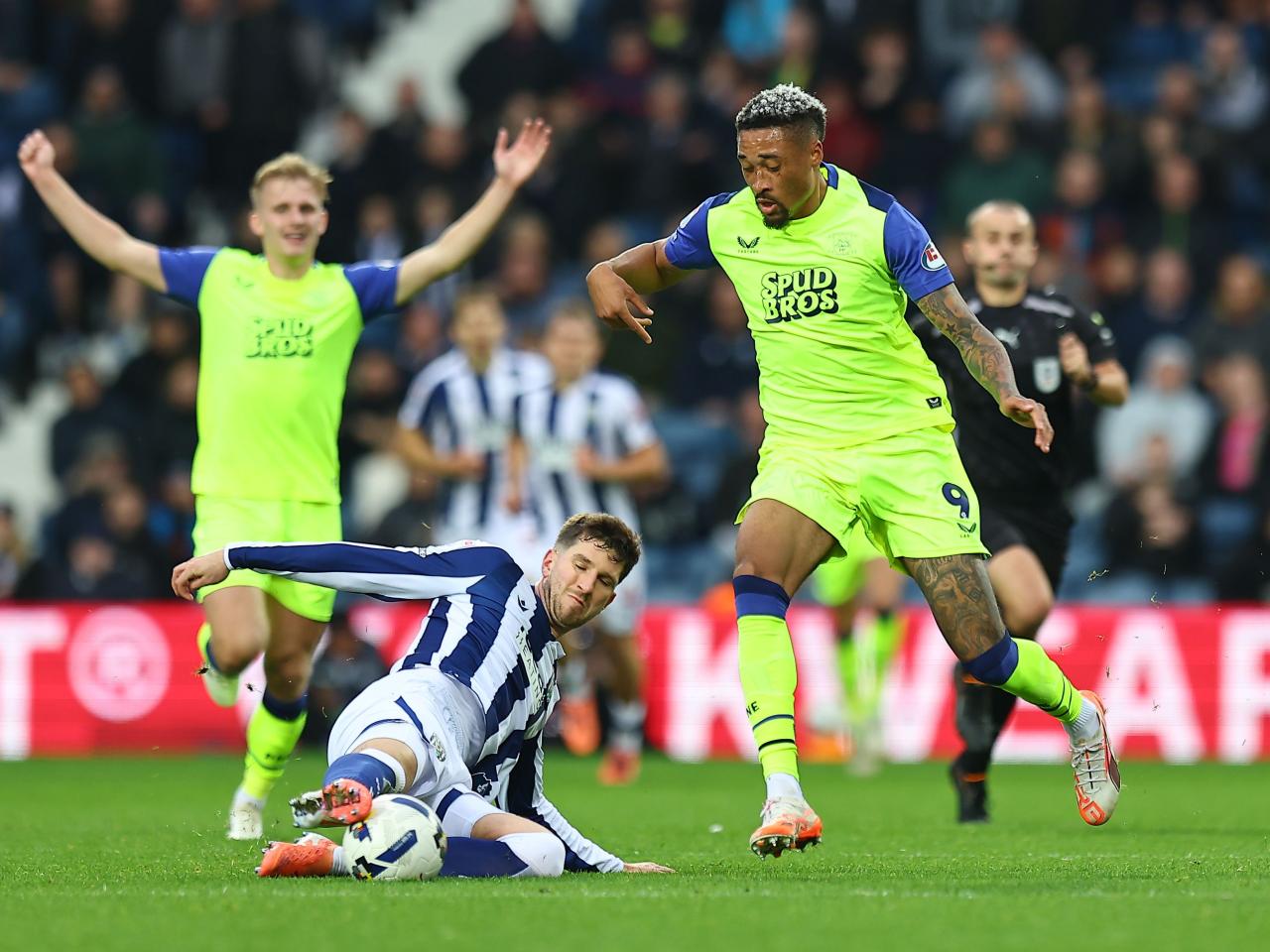 Chris Mepham in action against PNE