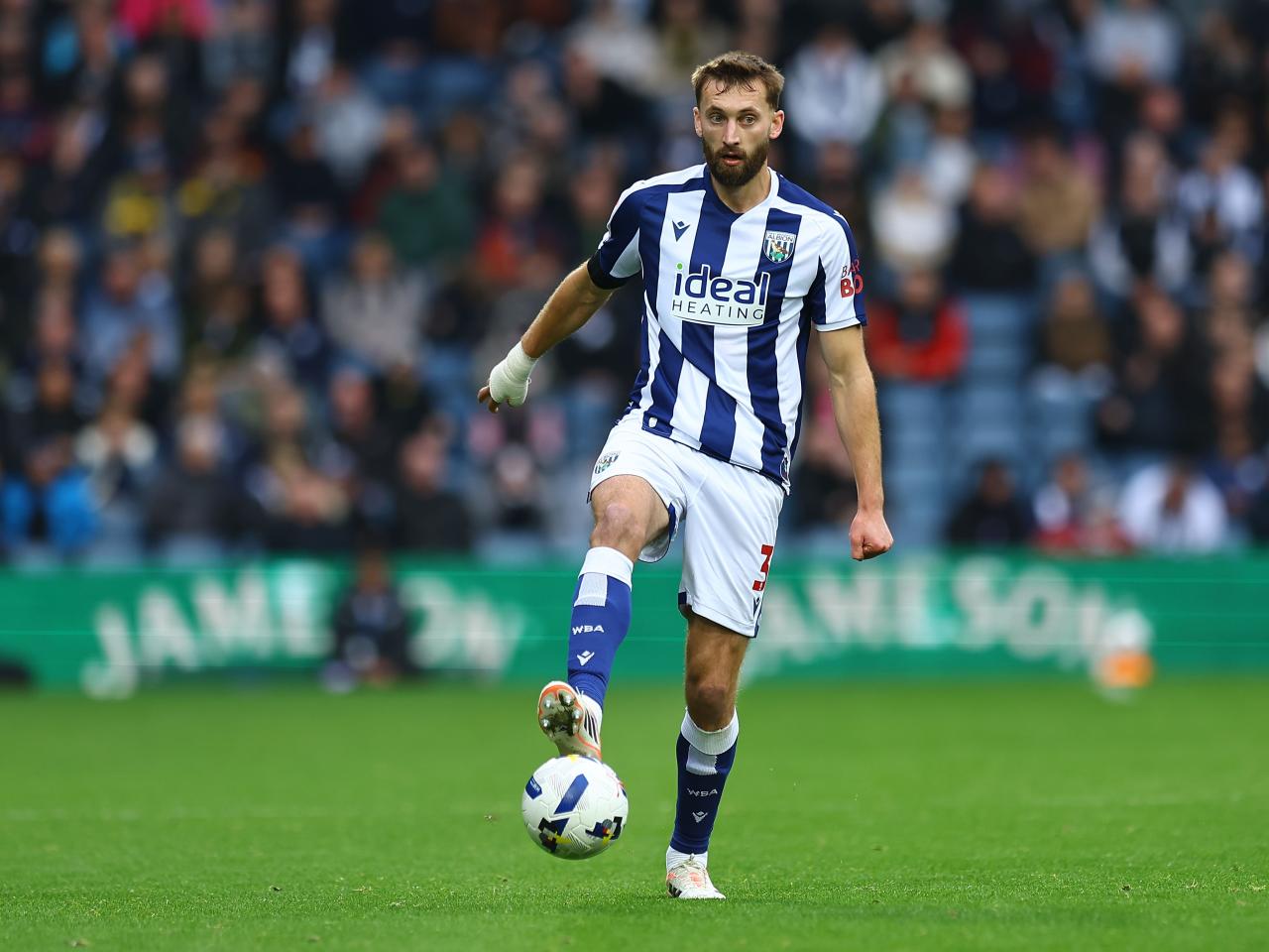 Nat Phillips in action against PNE